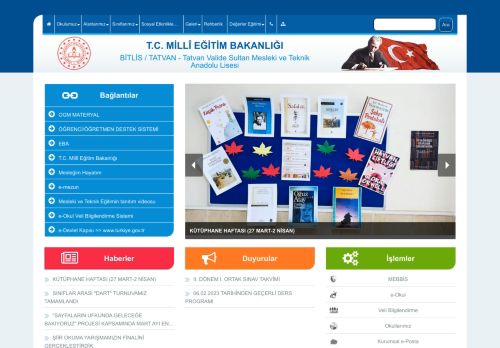 Tatvan Valide Sultan Mesleki ve  Teknik Anadolu Lisesi