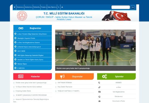 İskilip Sultan Hatun Mesleki ve Teknik Anadolu Lisesi