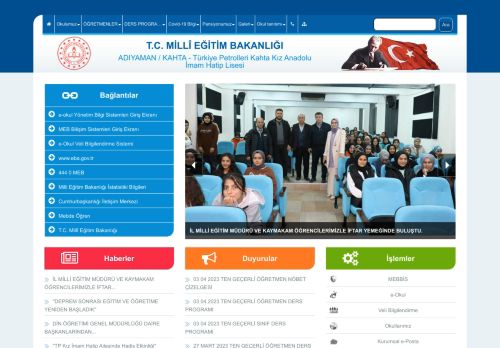 Türkiye Petrolleri Kahta Kız Anadolu İmam Hatip Lisesi