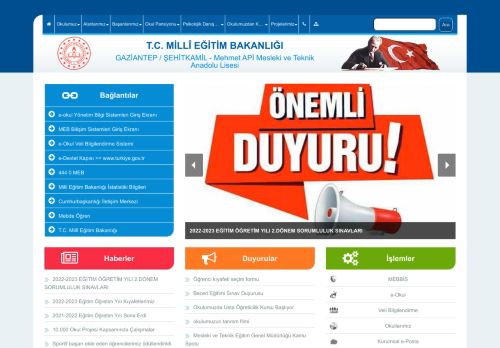 Mehmet APİ Mesleki ve Teknik Anadolu Lisesi