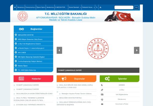 Bolvadin Sıddıka Metin Mesleki ve Teknik Anadolu Lisesi