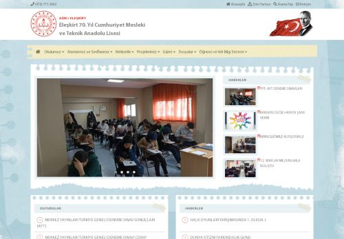 Eleşkirt 70. Yıl Cumhuriyet Mesleki ve Teknik Anadolu Lisesi