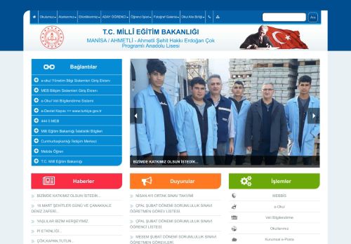 Ahmetli Şehit Hakkı Erdoğan Çok Programlı Anadolu Lisesi