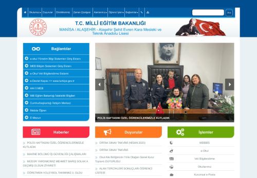 Alaşehir Şehit Evren Kara Mesleki ve Teknik Anadolu Lisesi