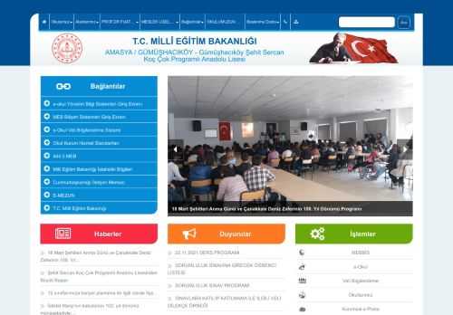 Gümüşhacıköy Şehit Sercan Koç Çok Programlı Anadolu Lisesi