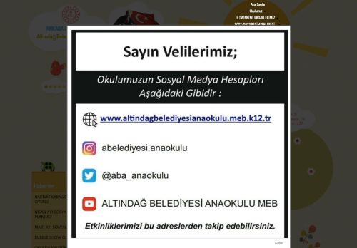 Altındağ Belediyesi  Anaokulu