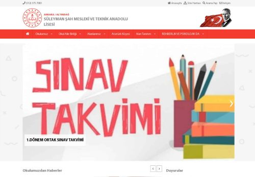 SÜLEYMAN ŞAH MESLEKİ VE TEKNİK ANADOLU LİSESİ