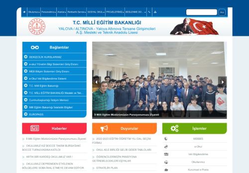 Yalova Altınova Tersane Girişimcileri A.Ş. Mesleki ve Teknik Anadolu Lisesi