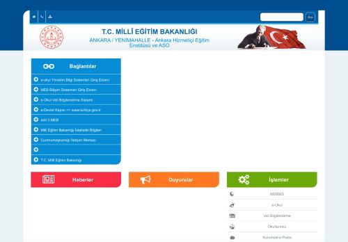 Ankara Hizmetiçi Eğitim Enstitüsü ve ASO