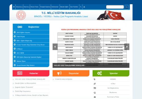 Yedisu Çok Programlı Anadolu Lisesi