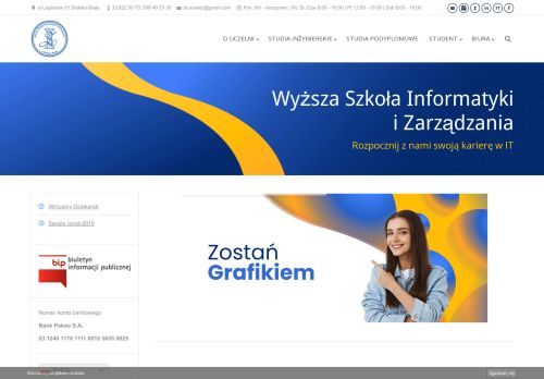 Academy of Computer Science and Management in Bielsko-Biała / Wyższa Szkoła Informatyki i Zarządzania Bielsko-Biała