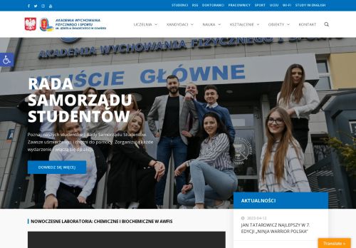 Academy of Physical Education and Sport in Gdansk / Akademia Wychowania Fizycznego i Sportu Jędrzeja Śniadeckiego w Gdańsku