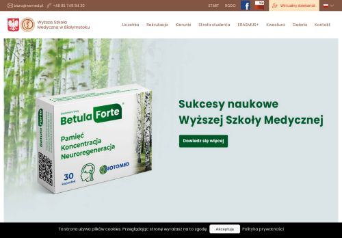 Medical University of Bialystok / Wyższa Szkoła Medyczna w Białymstoku (Bialystok Institute of Cosmetology and Health Care)