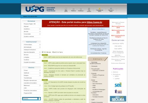 Universidade Estadual de Ponta Grossa UEPG