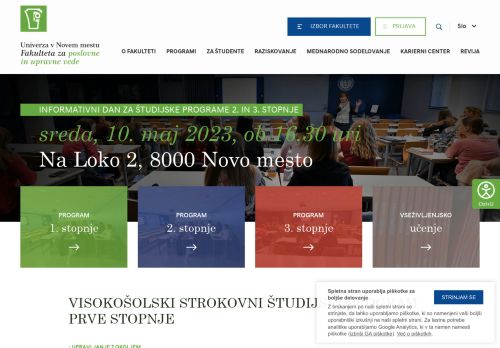 Faculty of Business and Management Sciences / Fakulteta Za Poslovne In Upravne Vede