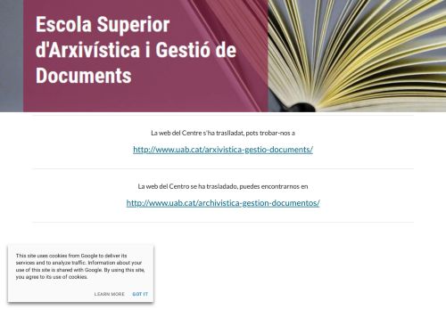 Escola Superior d’Arxivistica i Gestió de Documents