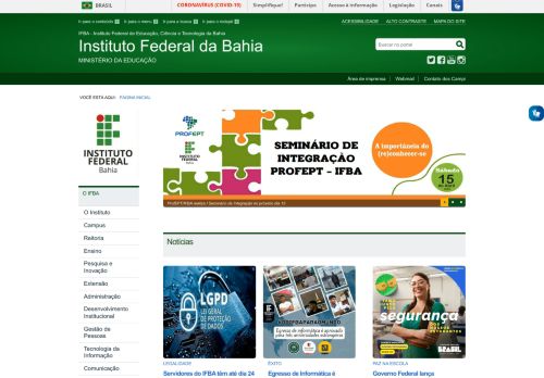 Instituto Federal de Educação Ciência e Tecnologia da Bahia IFBA