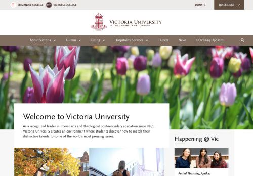 Victoria University in the University of Toronto