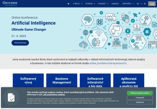 Unicorn College / Vysoká škola zaměřená na IT a ekonomii