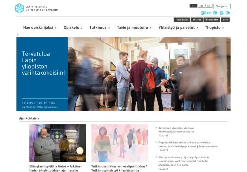 University of Lapland / Lapin yliopisto / Lapplands Universitet