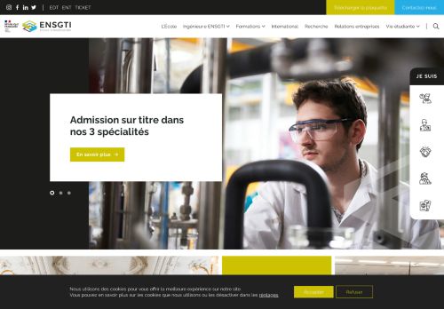 École Nationale Supérieure en Genie des Technologies Industrielles