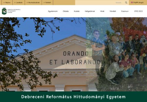 Reformed Theological University of Debrecen / Debreceni Református Hittudományi Egyetem DRHE