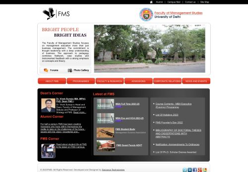 University of Delhi Faculty of Management Studies