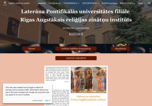 Lateran Pontificial University Branch - Riga Higher Institute of Religion Sciences