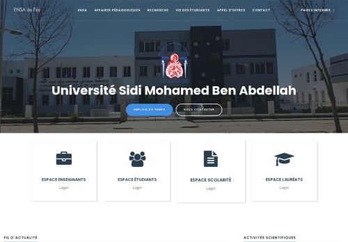 Université Sidi Mohammed Ben Abdellah École Nationale des Sciences Appliquées Fès