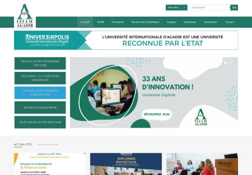 Institut Supérieur d'Informatique Appliquée et de Management ISIAM