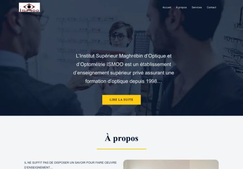 Institut Supérieur Maghrébin d'Optique et d'Optométrie ISMOO