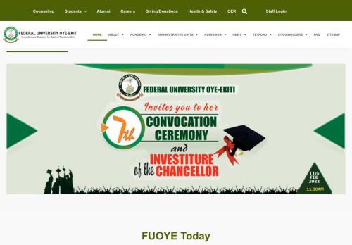 Federal University Oye Ekiti Ekiti State