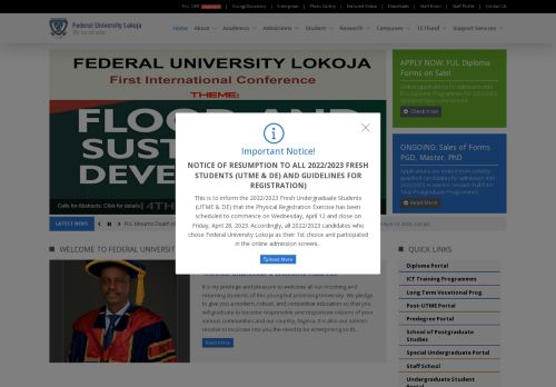 Federal University Lokoja Kogi State