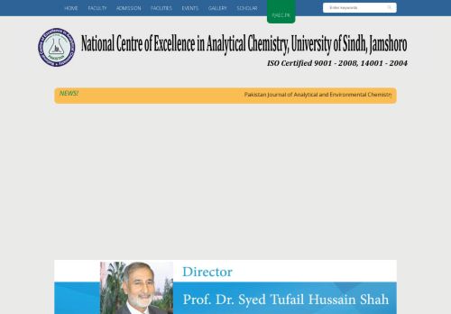 National Centre of Excellence in Analytical Chemistry University of Sindh