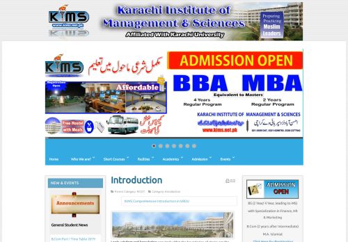 Karachi Institute of  Management & Sciences