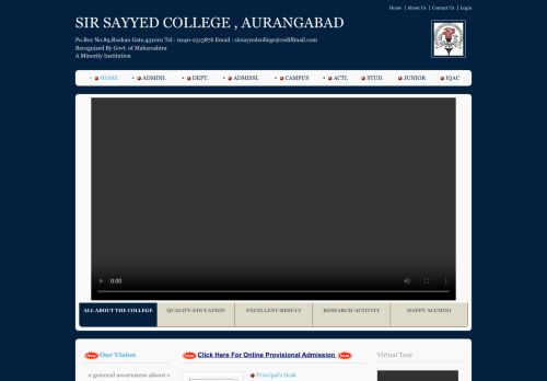 Sir Sayyed College of Arts Commerce & Science