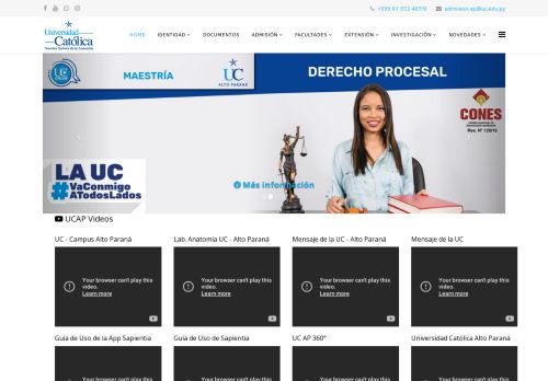 Universidad Católica Nuestra Señora de la Asunción Sede Regional Alto Paraná