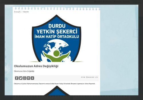 Durdu Yetkin Şekerci İmam Hatip Ortaokulu