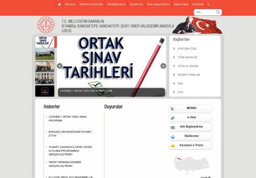 SANCAKTEPE ŞEHİT ÖMER HALİSDEMİR ANADOLU LİSESİ