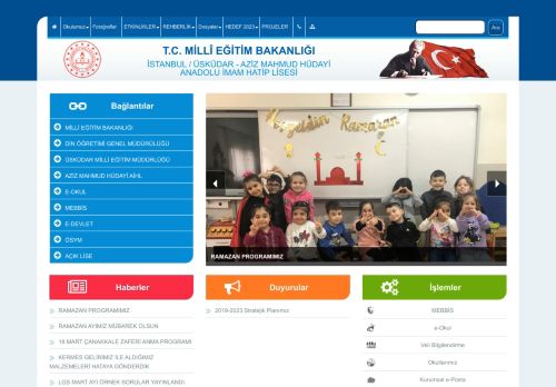 AZİZ MAHMUD HÜDAYİ ANADOLU İMAM HATİP LİSESİ