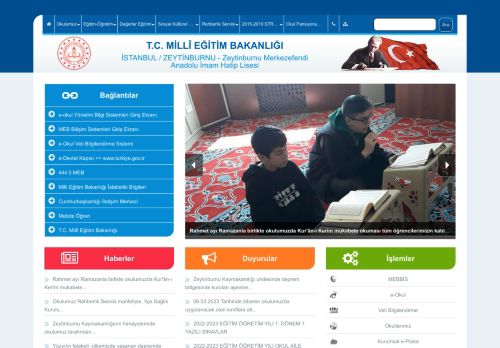 Zeytinburnu Merkezefendi Anadolu İmam Hatip Lisesi