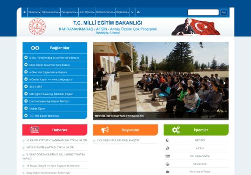 Arıtaş Öztürk Çok Programlı Anadolu Lisesi