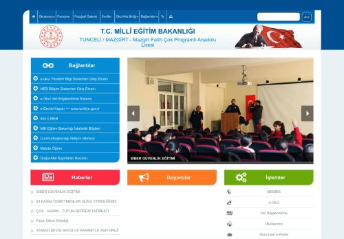 Mazgirt Fatih Çok Programlı Anadolu Lisesi