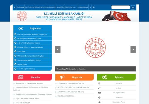 AKÇAKALE HATİCE KÜBRA KIZ ANADOLU İMAM HATİP LİSESİ