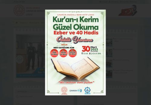 ÇINARCIK ANADOLU İMAM HATİP LİSESİ