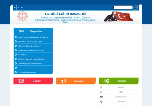 Öğretim Materyallerini Geliştirme, İnceleme Merkezi ve Akşam Sanat Okulu