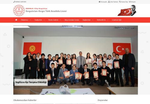 CUMHURİYET YETENEKLİ ÇOCUKLAR KIRGIZ TÜRK ANADOLU LİSESİ